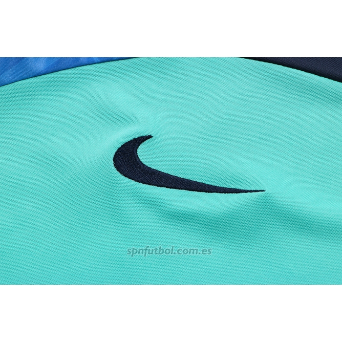 Chandal del Barcelona Manga Corta 2022-2023 Verde - Pantalon Corto